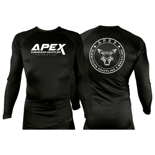 American Top Team Ashburn All Black Custom Rash Guards Long