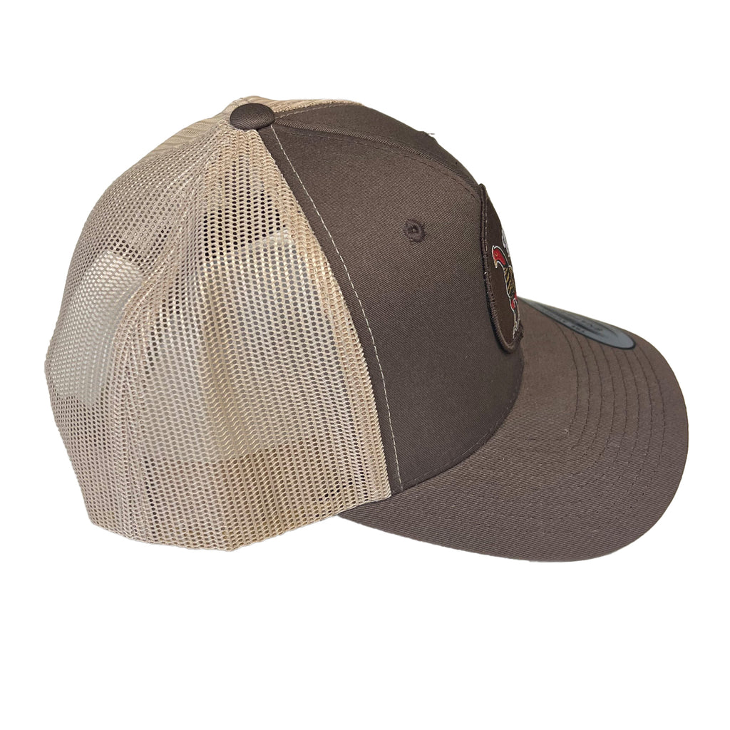 Carlson Gracie Rooster Brown/Khaki Trucker Hat