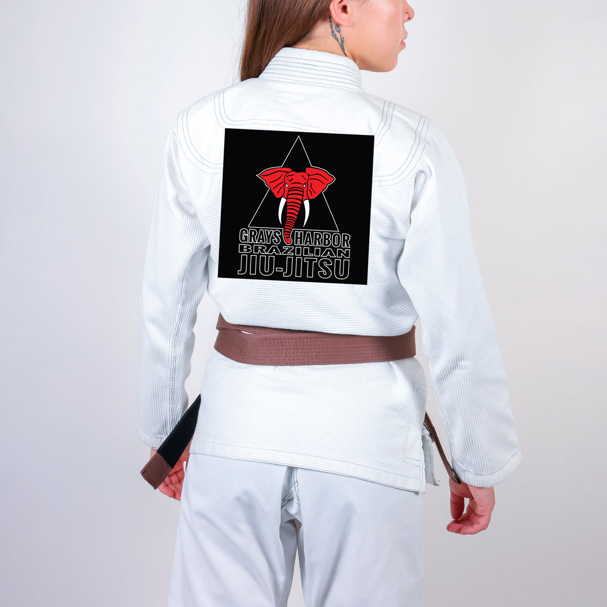 Whites Harbor Brazilian Jiu-Jitsu Academy Women's Gi - White #072