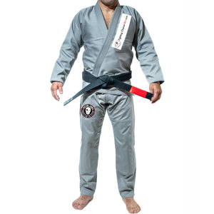 Fighting Chance BJJ Academy Kids Gi - Gray #100 A (Adult 10”)