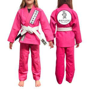 Refuge Jiu Jitsu Academy Kids Gi - Pink #1069 A