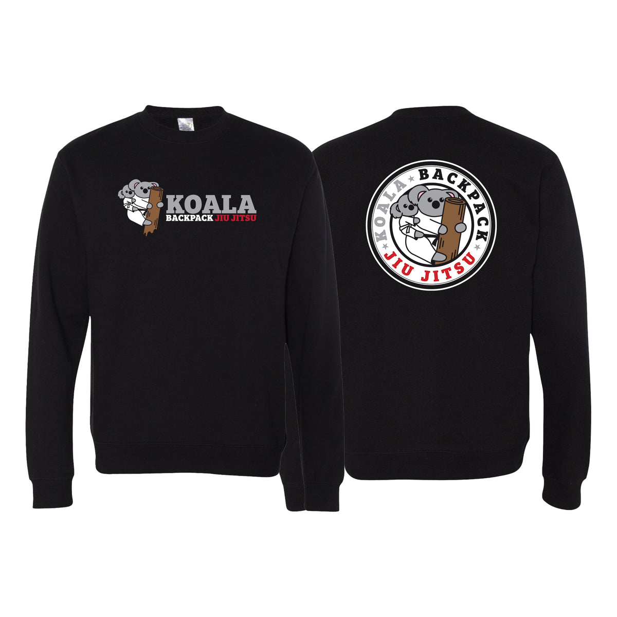 Koala Backpack Jiu Jitsu Academy Crewneck Sweatshirt #8004 A