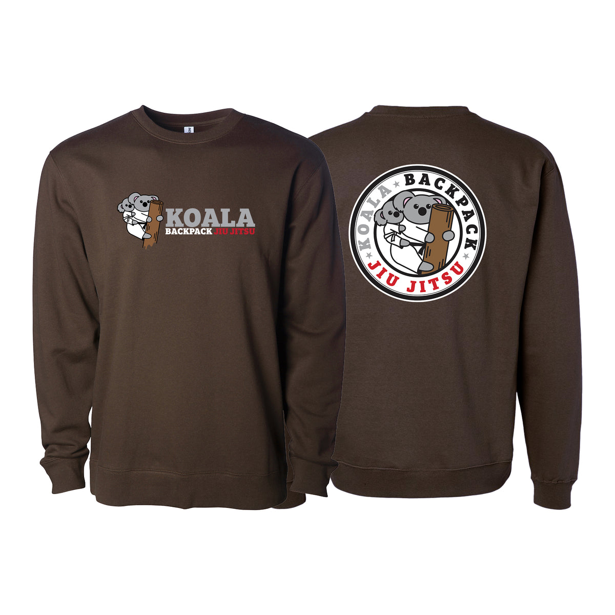 Koala Backpack Jiu Jitsu Academy Crewneck Sweatshirt #8004 A