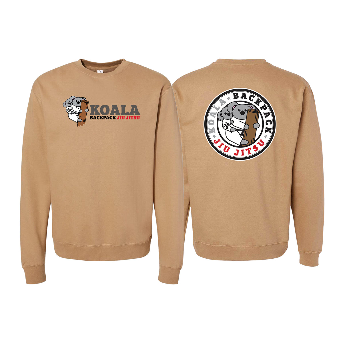 Koala Backpack Jiu Jitsu Academy Crewneck Sweatshirt #8004 A