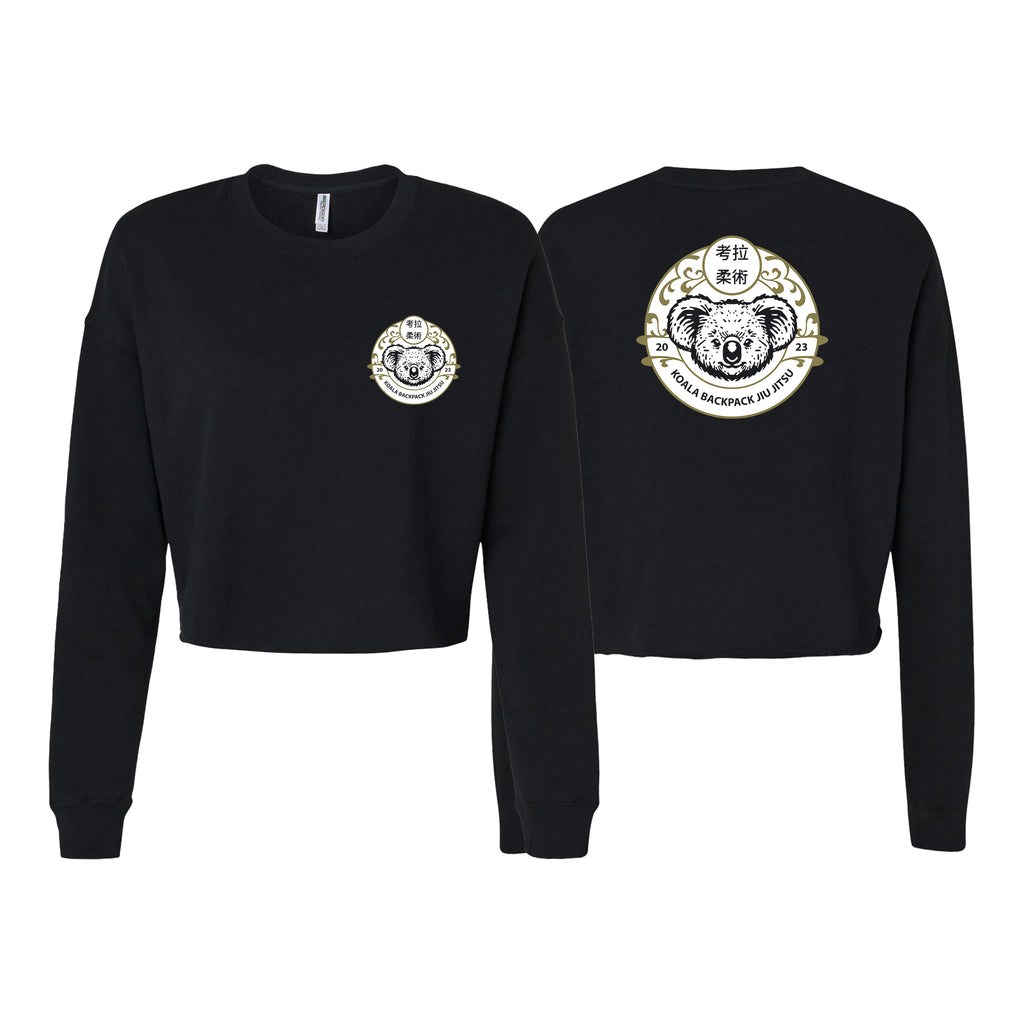 Koala Backpack Jiu Jitsu Women's Cropped Crewneck Sweatshirt #8004 C