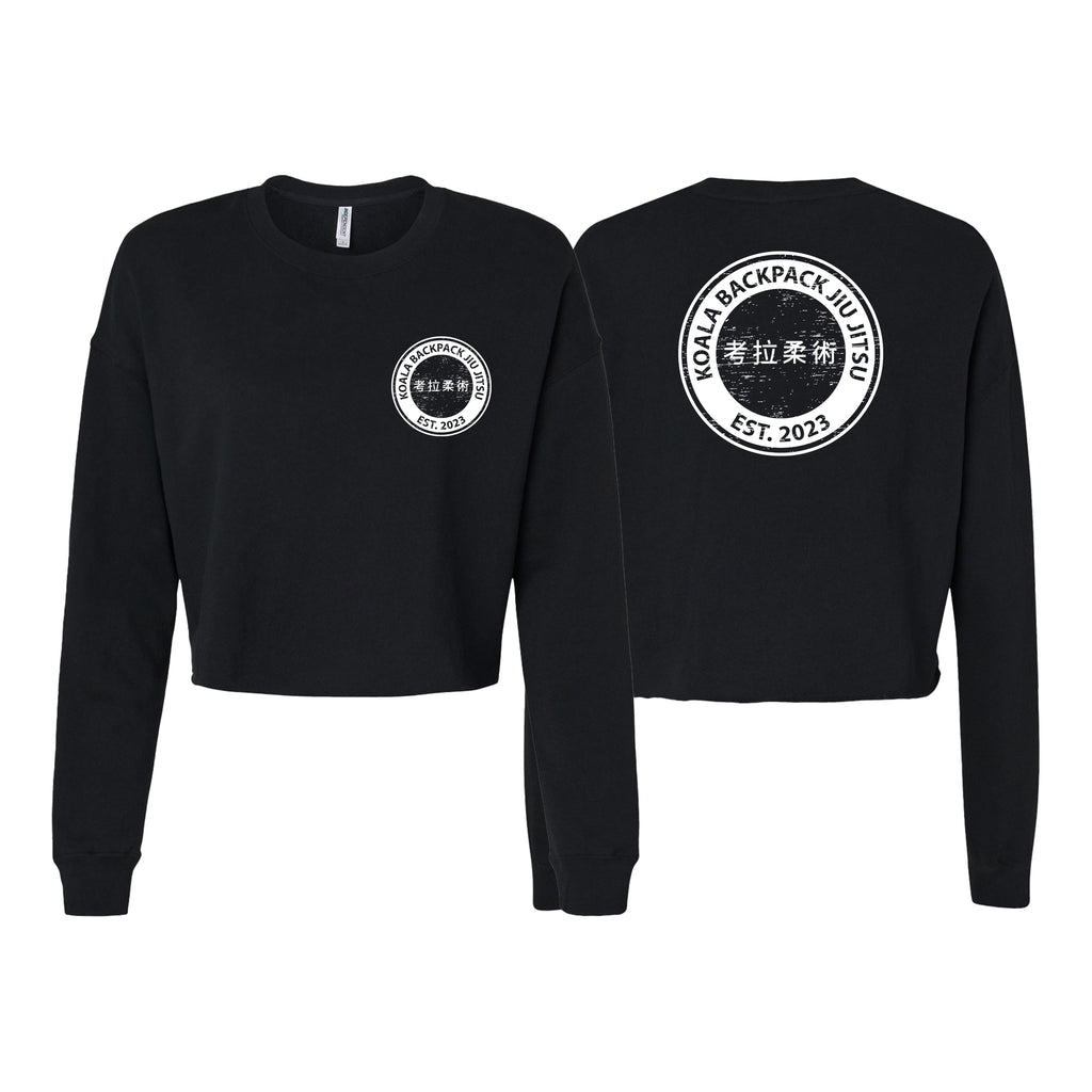 Koala Backpack Jiu Jitsu Women's Cropped Crewneck Sweatshirt #8004 E