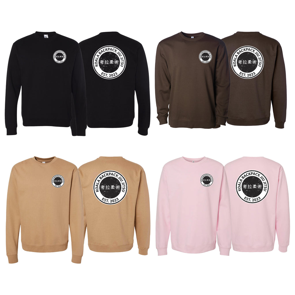 Koala Backpack Jiu Jitsu Academy Crewneck Sweatshirt #8004 E