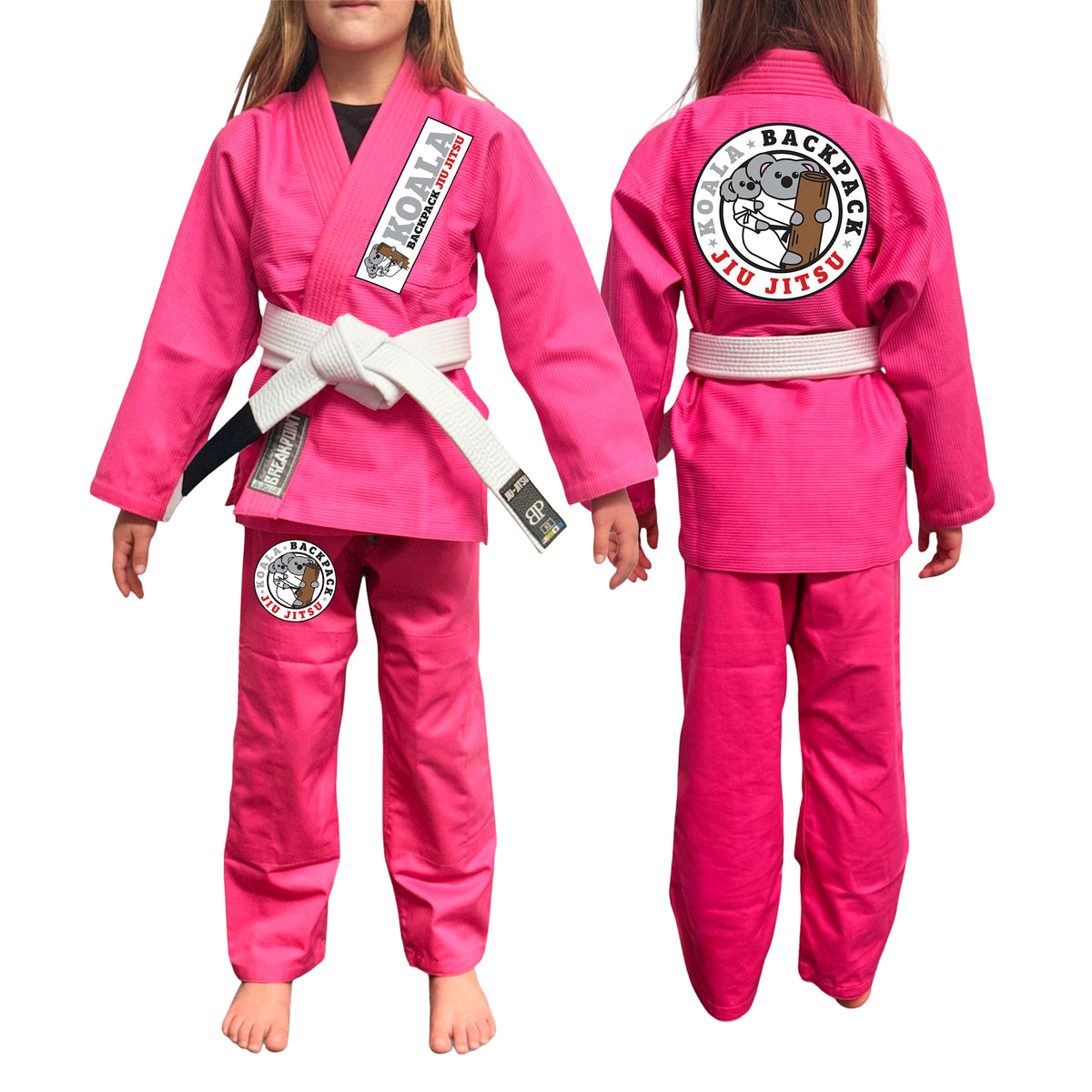 Koala Backpack Jiu Jitsu Academy Kids Gi - Pink #1072