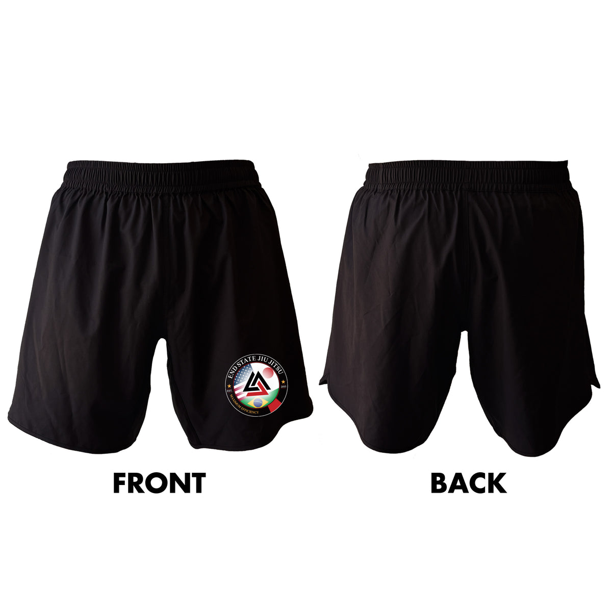 End State All Black Shorts 2.0 #8212 A