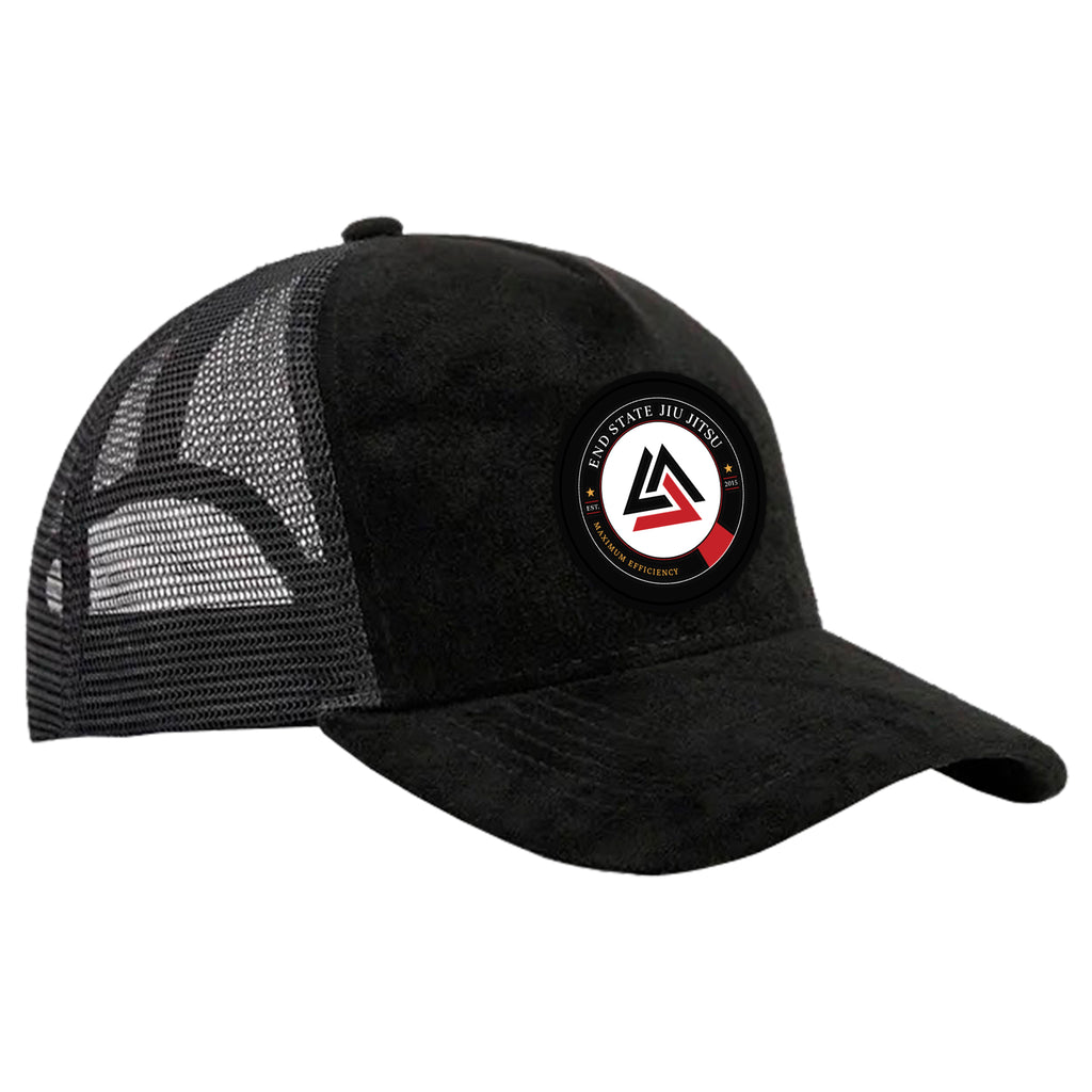 End State Suede Trucker Hat #8212 B