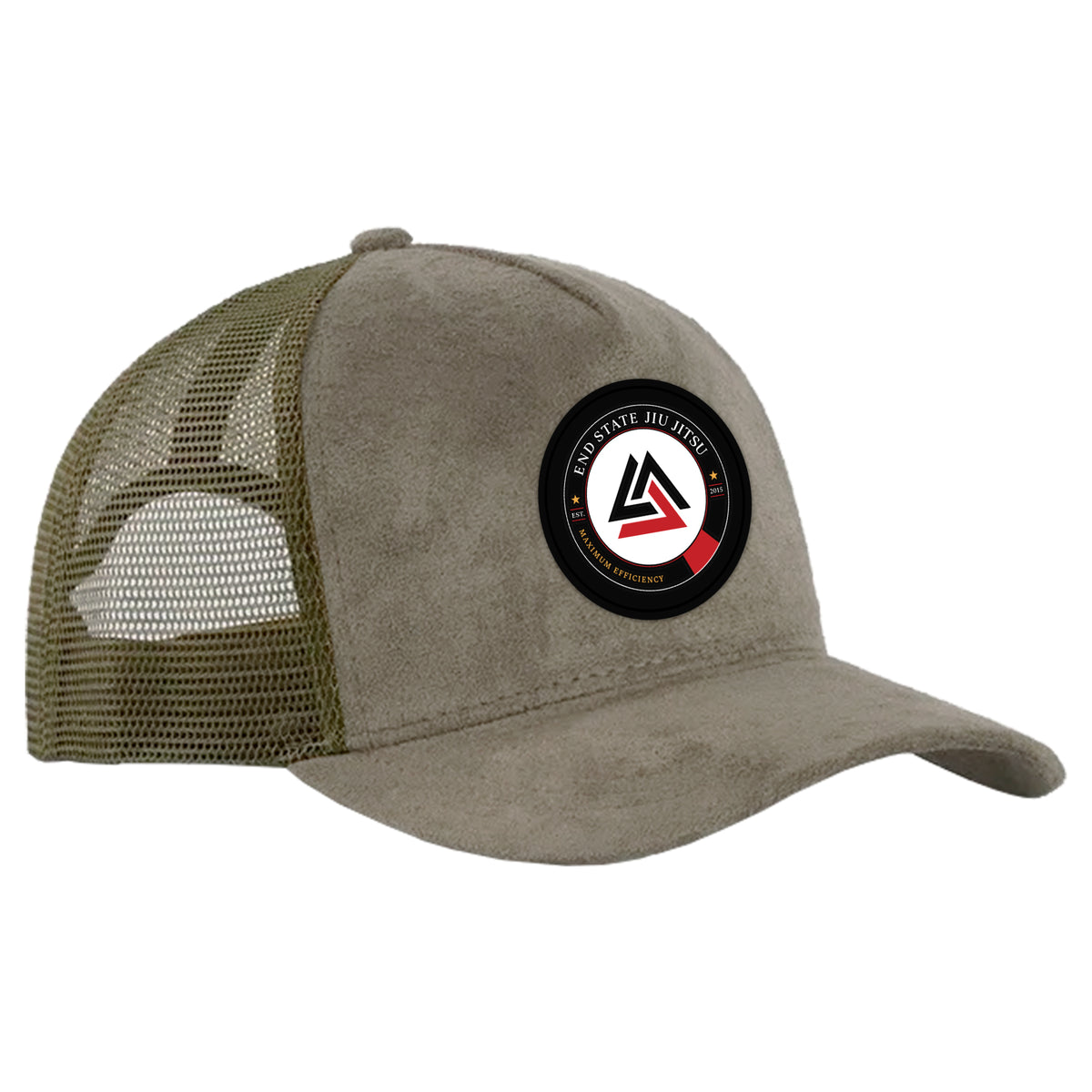 End State Suede Trucker Hat #8212 B