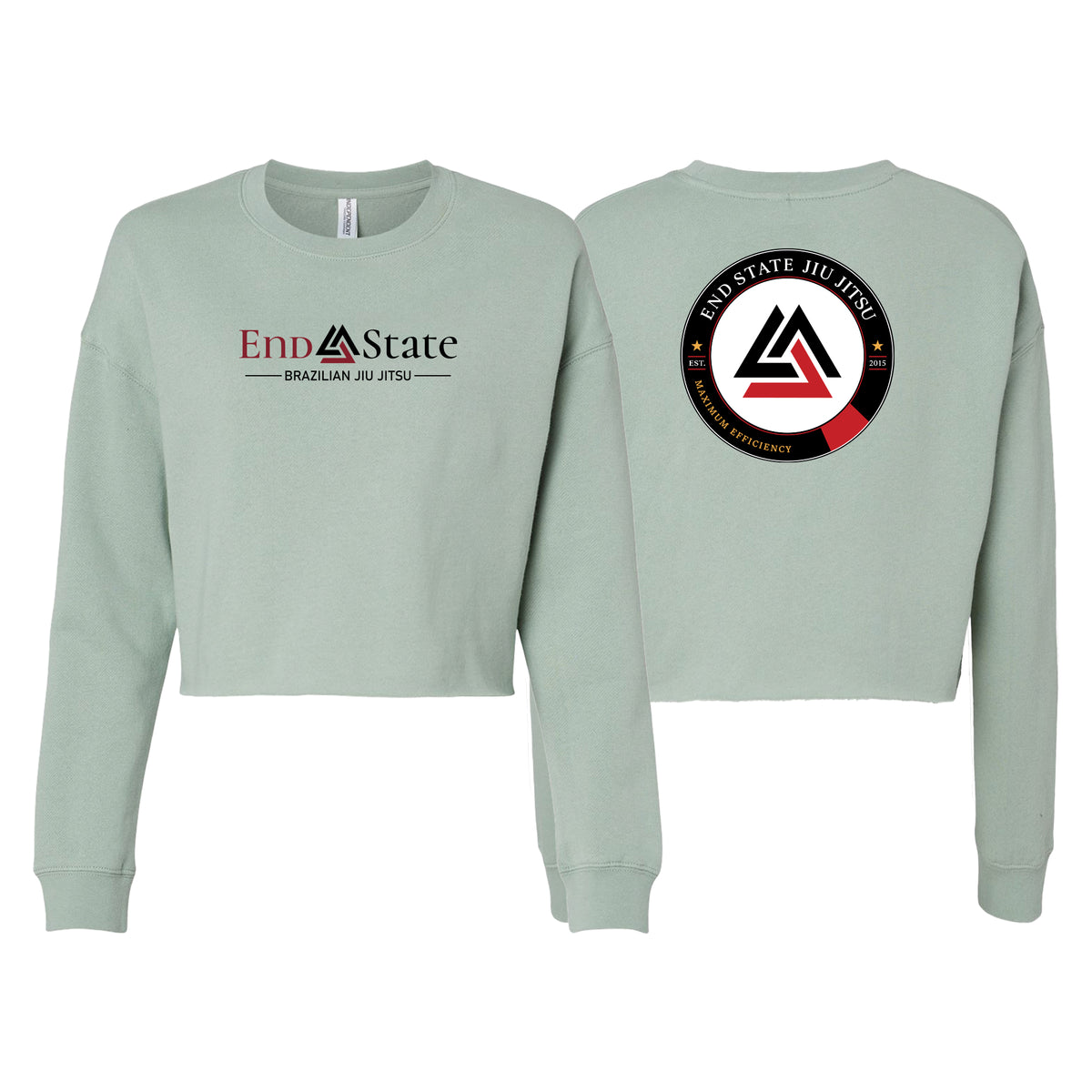 End State Women's Cropped Crewneck Sweatshirt #8212 B