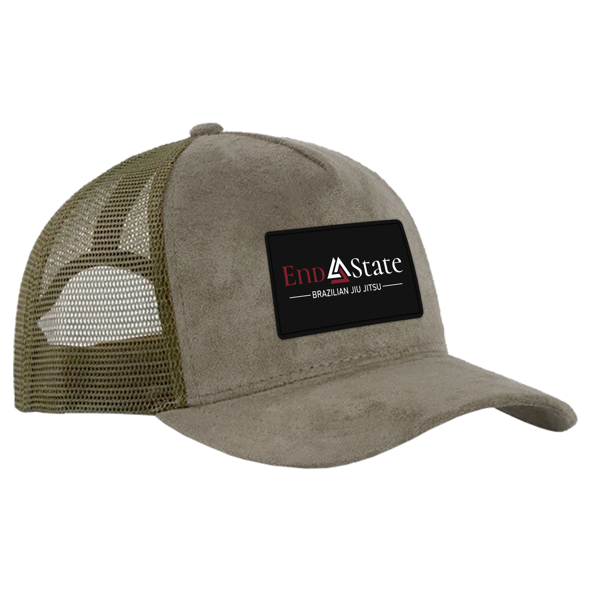 End State Suede Trucker Hat #8212 C