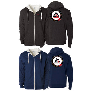End State Sherpa Lined Zip-Up Hoodie #8212 D