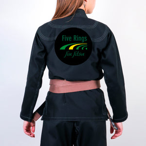 Five Rings Jiu Jitsu Academy Women's Gi - Black #1138