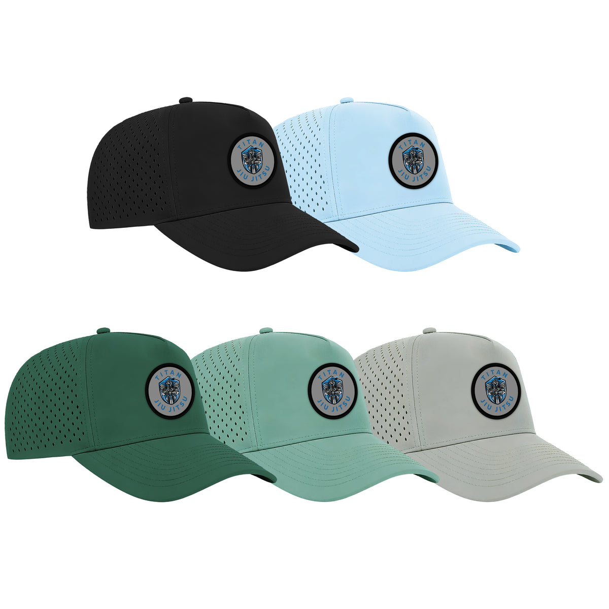 Titan Jiu Jitsu LLC Perforated Curved Brim Hats #8281