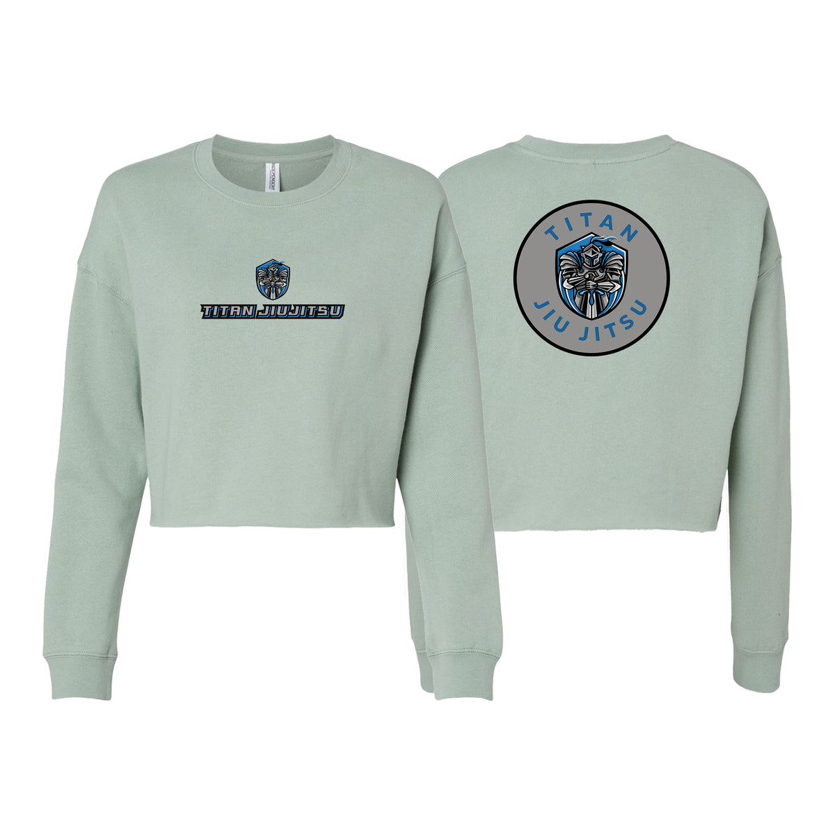 Titan Jiu Jitsu LLC Women's Cropped Crewneck Sweatshirt #8281 A