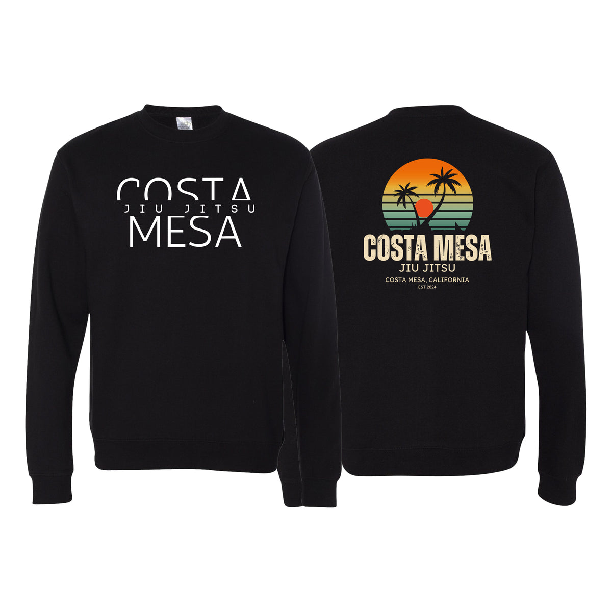 Costa Mesa Jiu Jitsu Academy Crewneck Sweatshirt #8014 A