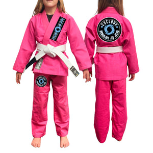 Cyclone Brazilian Jiu-Jitsu Academy Kids Gi - Pink #1227 A