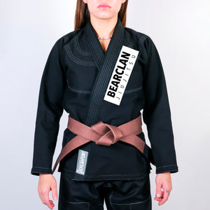 Bearclan Jiu-Jitsu Academy Women's Gi - Black #1281 B