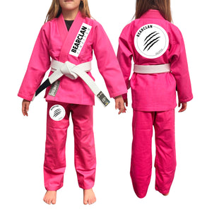 Bearclan Jiu-Jitsu Academy Kids Gi - Pink #1281 B