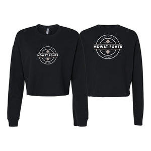 MDWST FGHTR Women's Cropped Crewneck Sweatshirt #8007 A