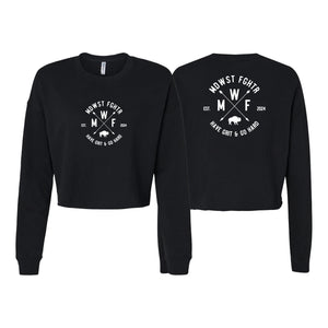 MDWST FGHTR Women's Cropped Crewneck Sweatshirt #8007 C