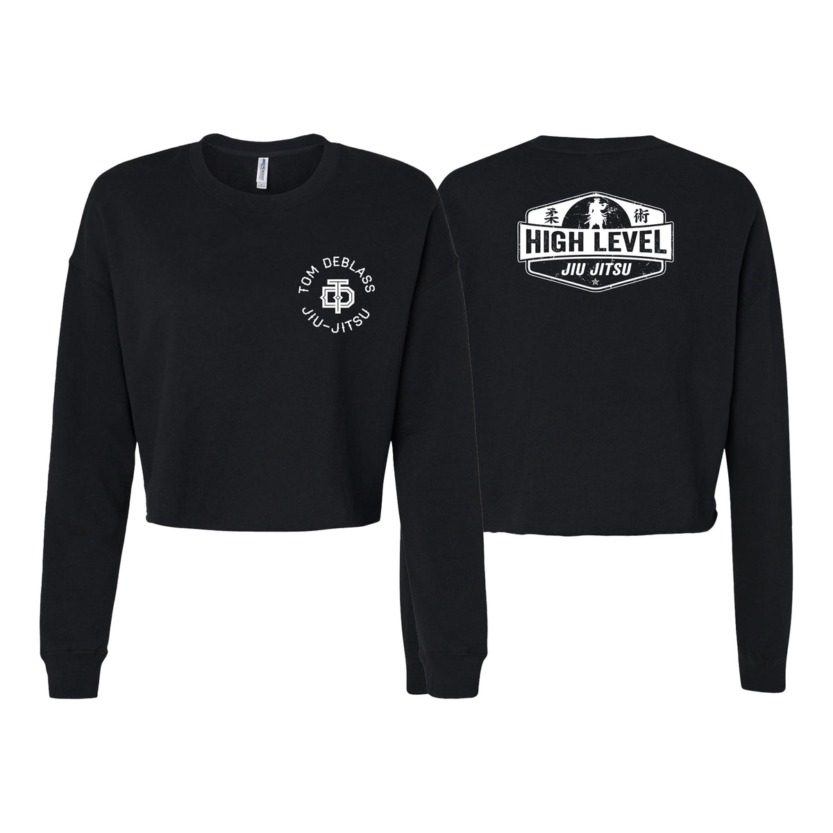 High Level JJ Women's Cropped Crewneck Sweatshirt #8013 A