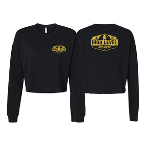 High Level JJ Women's Cropped Crewneck Sweatshirt #8013 B