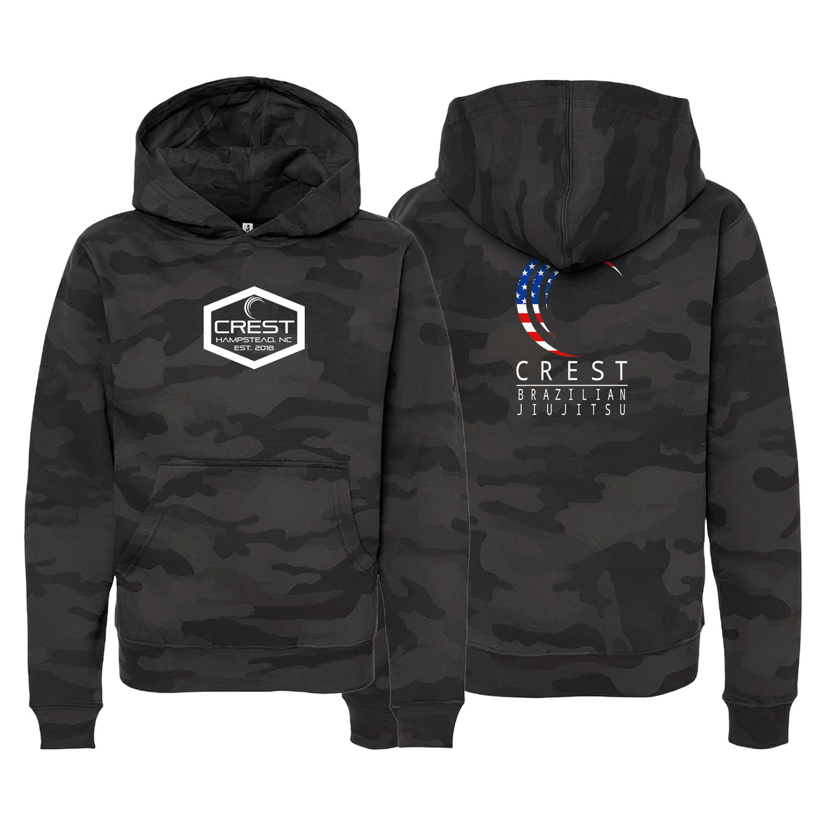 Crest Brazilian Jiu Jitsu Academy Sweater Kids Hoodie #8008 A