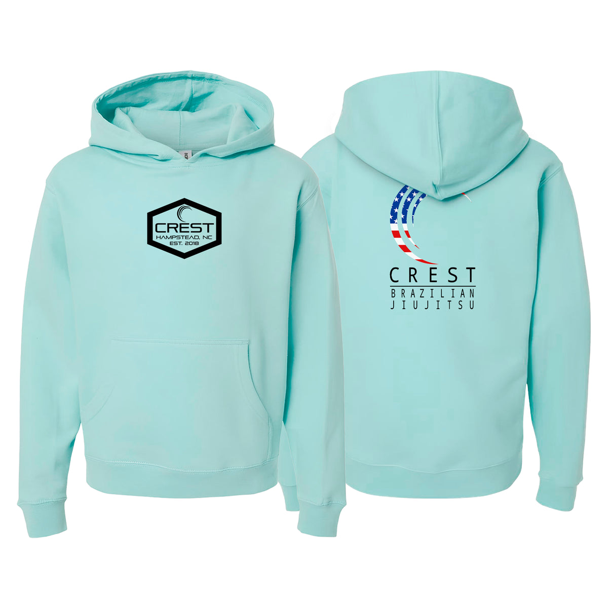 Crest Brazilian Jiu Jitsu Academy Sweater Kids Hoodie #8008 A
