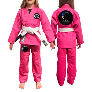 Crest Brazilian Jiu Jitsu Academy Kids Gi - Pink #1344
