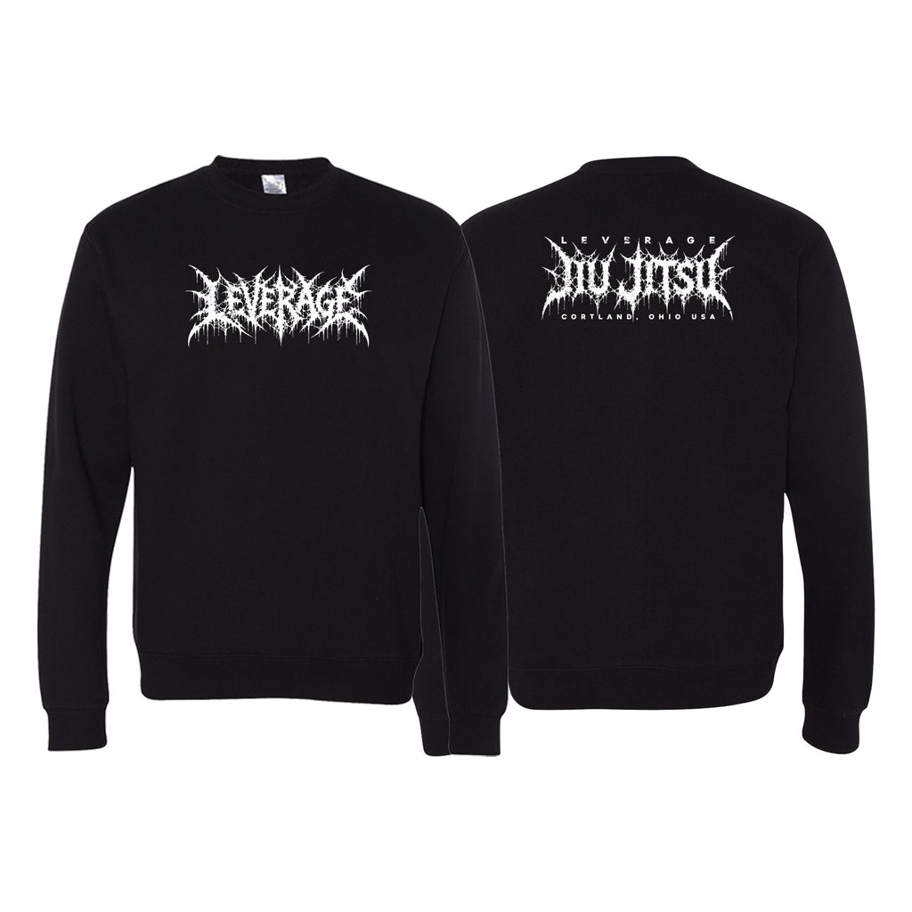 Leverage Brazilian Jiu-Jitsu Crewneck Sweatshirt #8151 G (DEATH METAL)