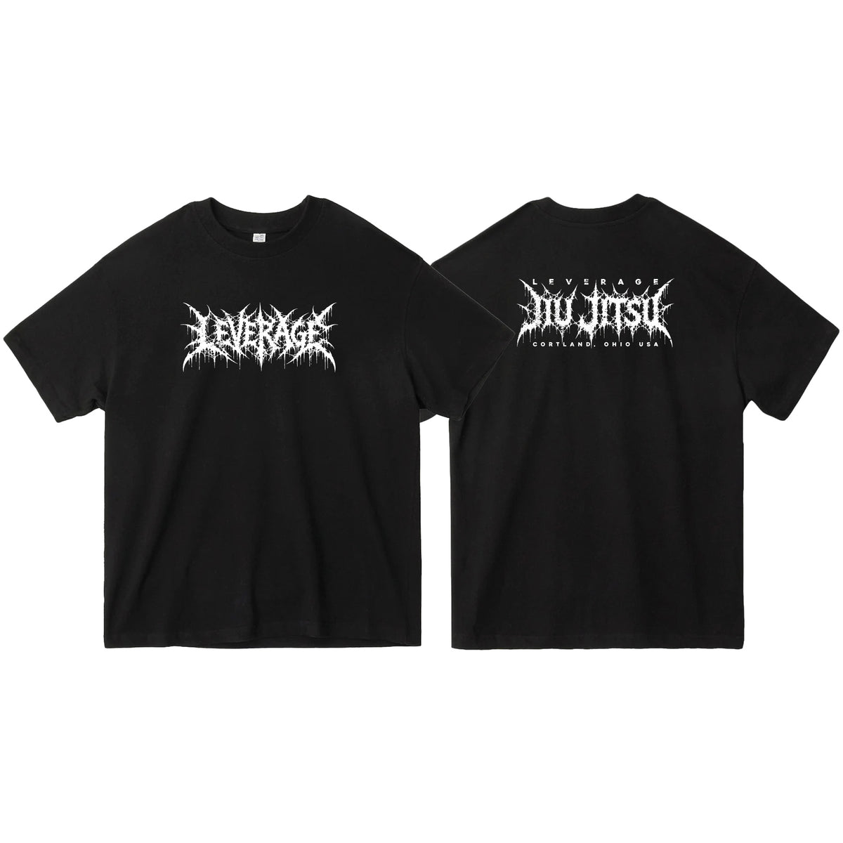 Leverage Brazilian Jiu-Jitsu Oversized Adult Shirts #8151 G (DEATH METAL)