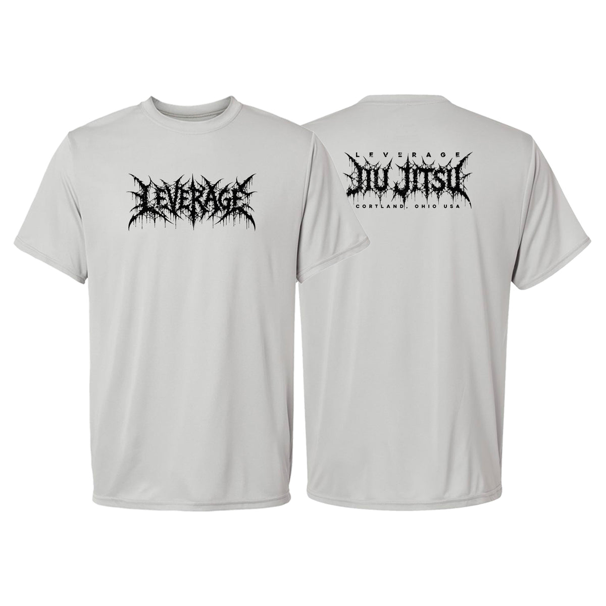 Leverage Brazilian Jiu-Jitsu Dry Fit Shirts #8151 G (DEATH METAL)