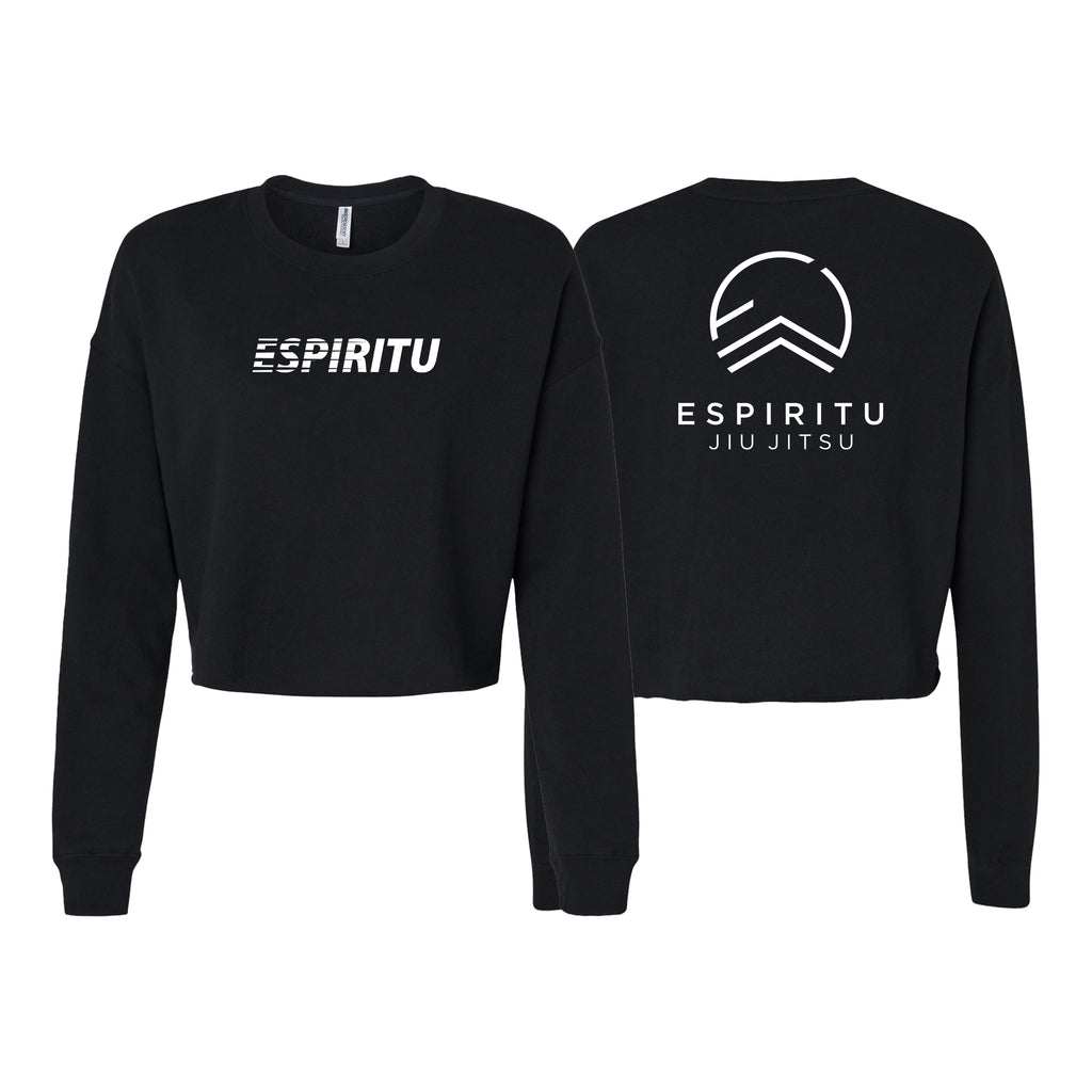 Espiritu Jiu Jitsu Women's Cropped Crewneck Sweatshirt #8020 C