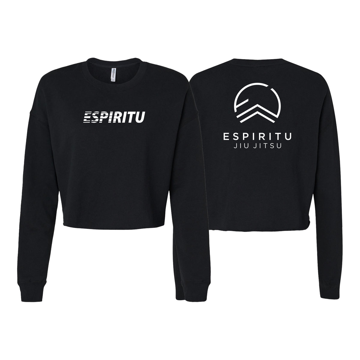 Espiritu Jiu Jitsu Women's Cropped Crewneck Sweatshirt #8020 C