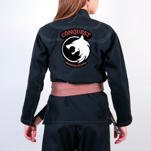 Conquest BJJ Academy Women's Gi - Black #1414 A