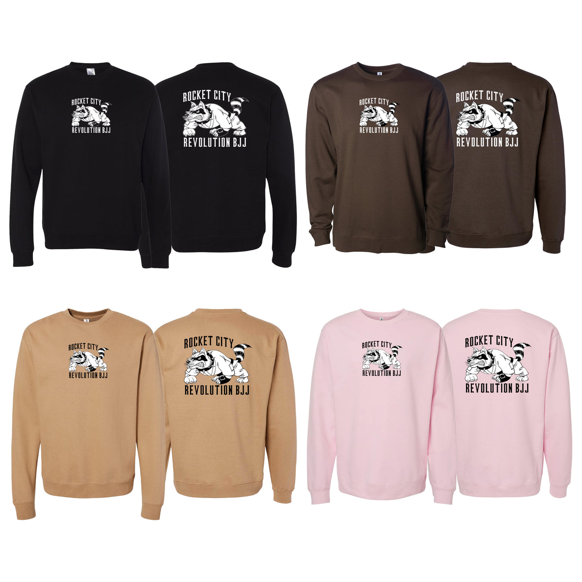Rocket City Revolution BJJ Academy Crewneck Sweatshirt #8274 A
