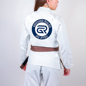 Ground Rules Jiu-Jitsu Academy Women's Gi - White #1447 A