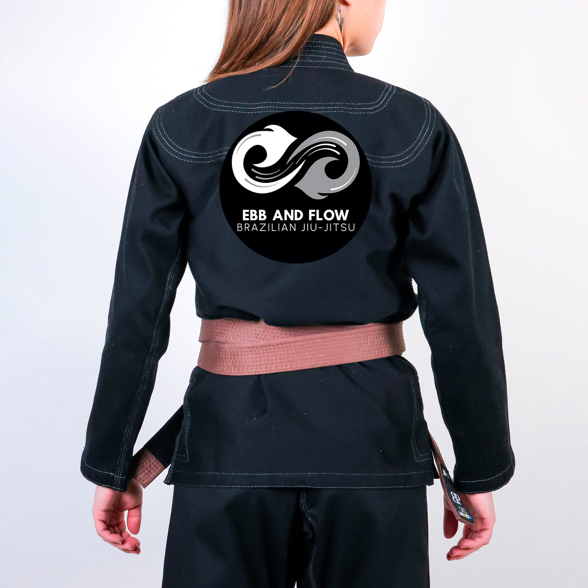 Ebb and Flow BJJ Academy Women's Gi - Black #1452