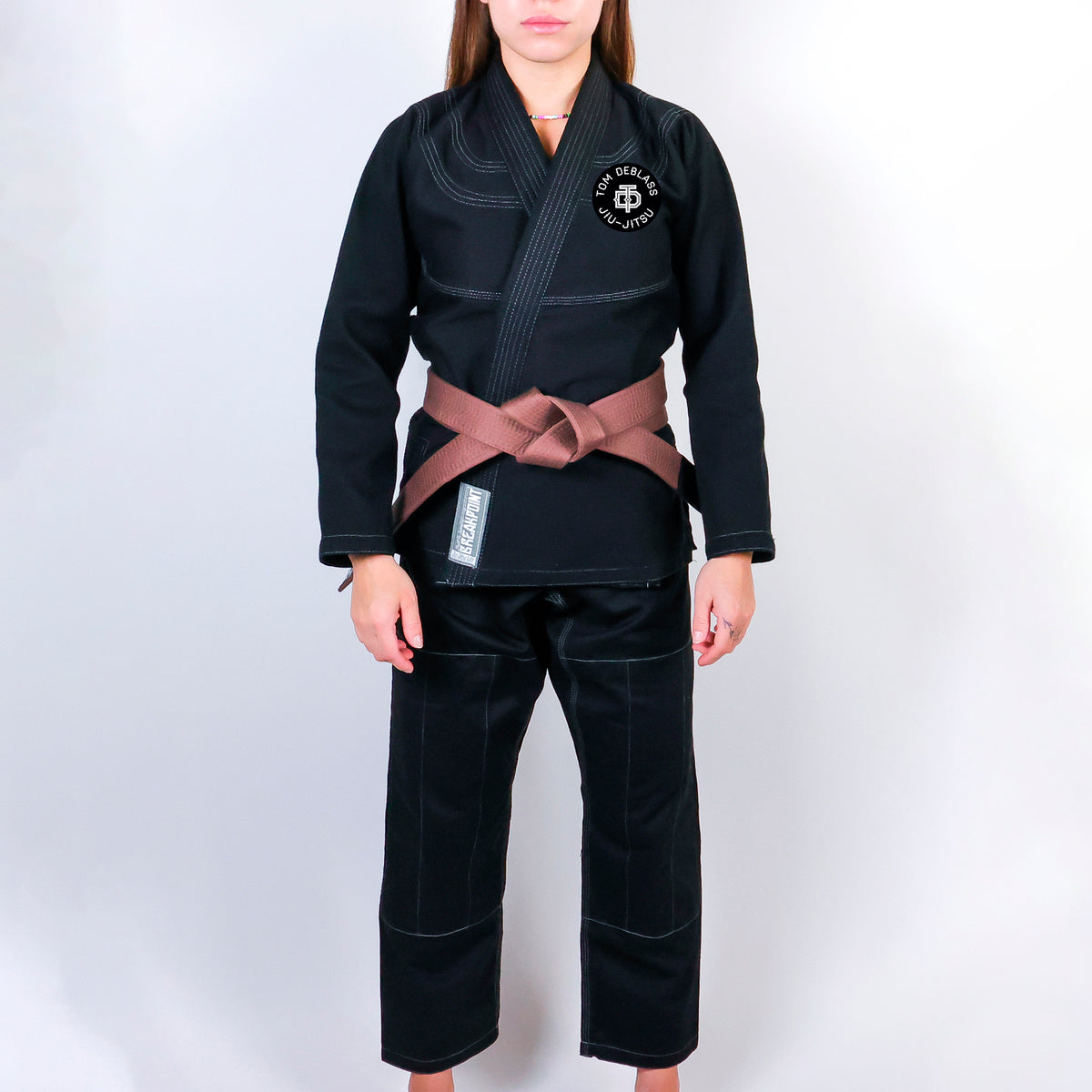 Ebb and Flow BJJ Academy Women's Gi - Black #1452