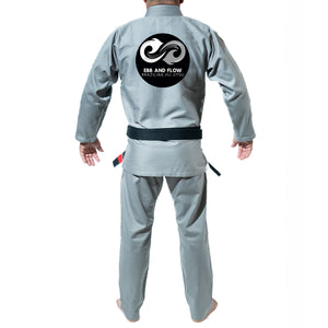 Ebb and Flow BJJ Academy Kids Gi - Gray #1452