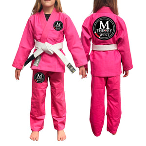 M-Theory Martial Arts West Academy Kids Gi - Pink #1478 A