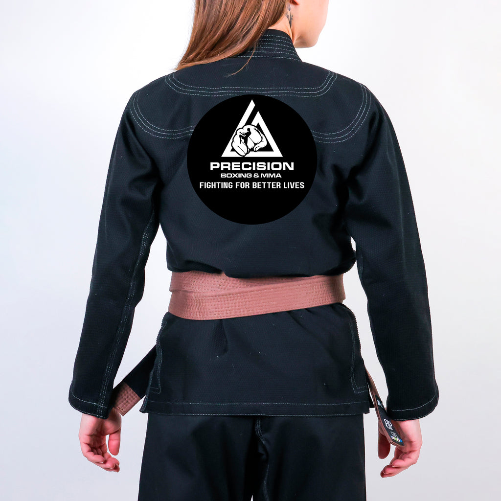 Precision Boxing and MMA Academy Women's Gi - Black #1490 A