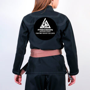 Precision Boxing and MMA Academy Women's Gi - Black #1490 A
