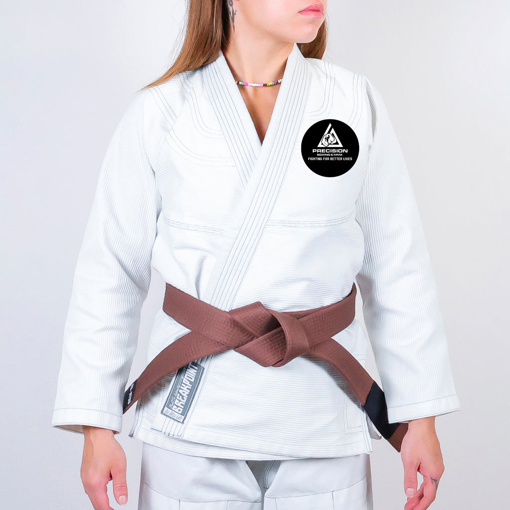 Precision Boxing and MMA Academy Women's Gi - White #1490 A