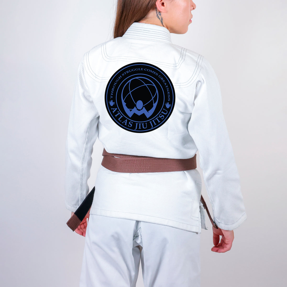 Atlas Jiu Jitsu Academy Women's Gi - White #1505 A