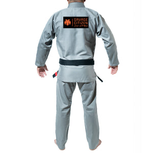 Savage Citizen Jiu Jitsu Academy Kids Gi - Gray #1524 A