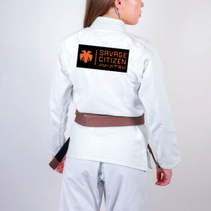 Savage Citizen Jiu Jitsu Academy Women's Gi - White #1524 A